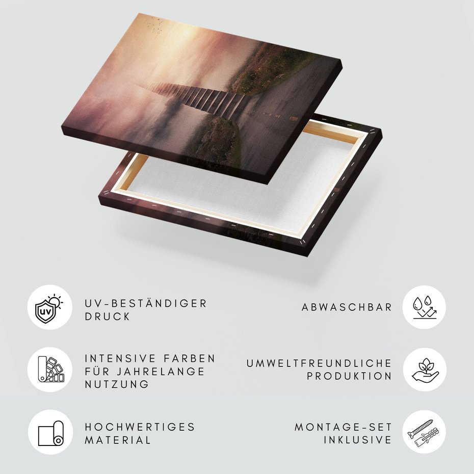 Obraz na płótnie - schody, droga, niebo