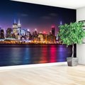 Fototapeta - miasto, noc, woda