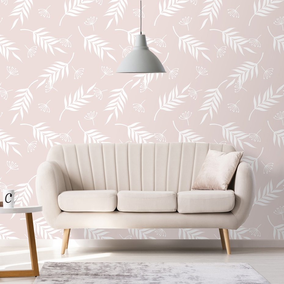 Tapeta - liście, kwiaty, tło