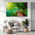 Obraz na płótnie - las, woda, natura