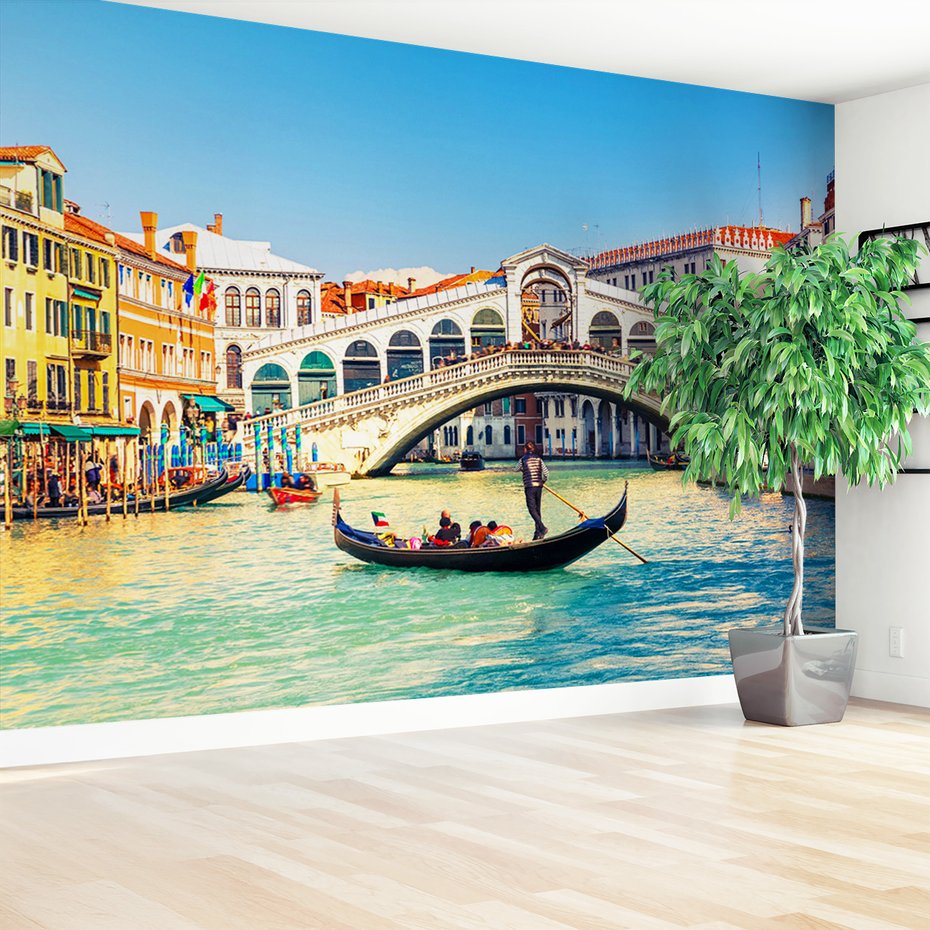 Fototapeta - wenecja, most, gondola