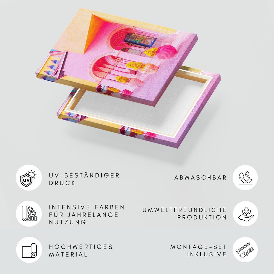 Obraz na płótnie - budynki, architektura, kolory