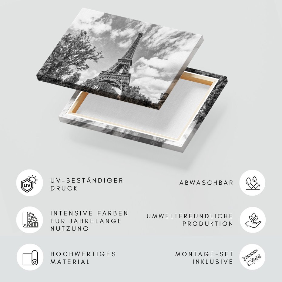 Obraz na płótnie - Wieża Eiffla, Paryż, architektura