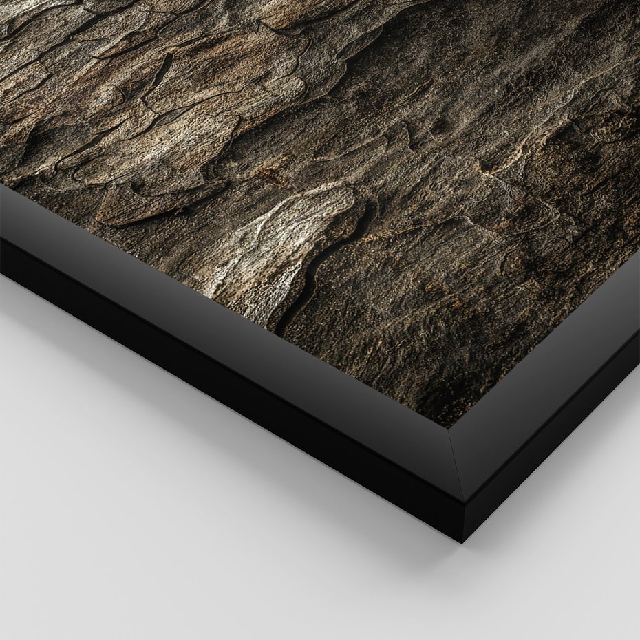 Zestaw obrazy w ramie, plakaty - dom, natura, drewno - rama czarna