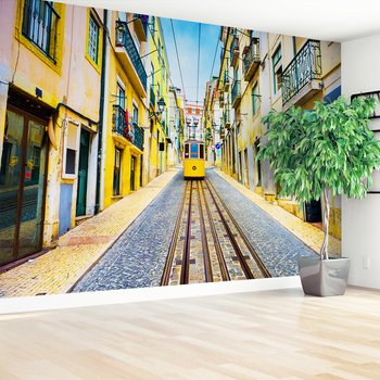 Fototapeta - ulica, miasto, tramwaj