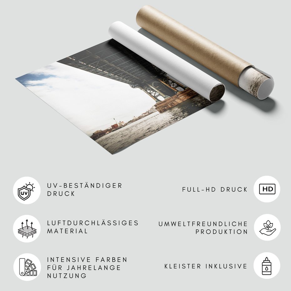 Fototapeta - most, miasto, woda