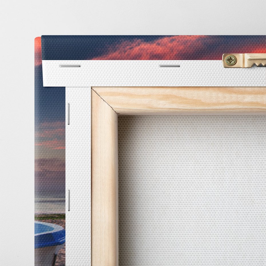 Obraz na płótnie - plaża, łódka, morze