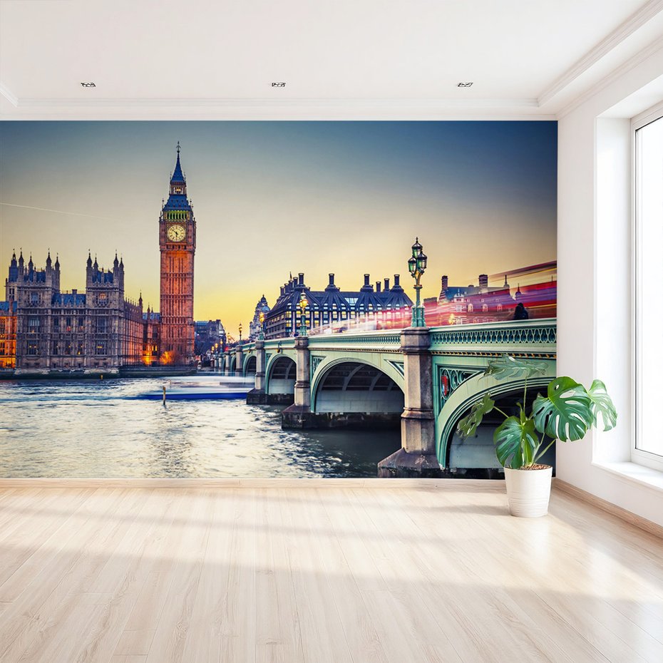 Fototapeta - Londyn, Big Ben, most