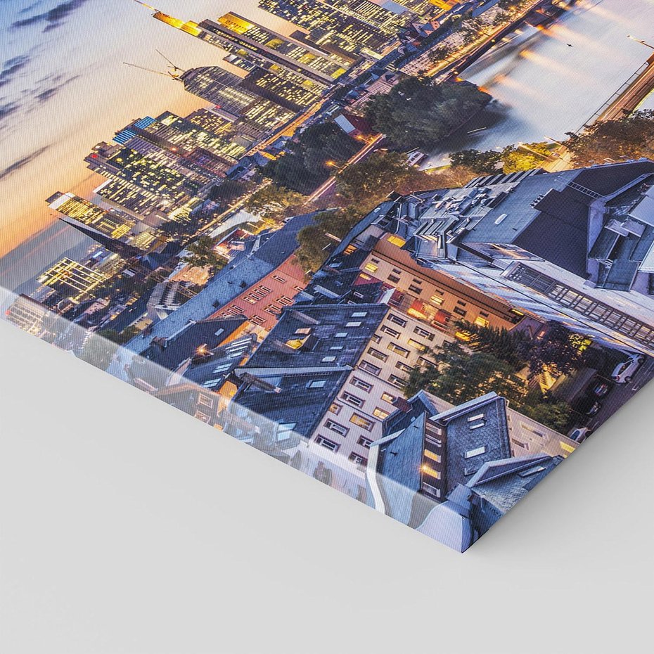 Obraz na płótnie - miasto, most, rzeka