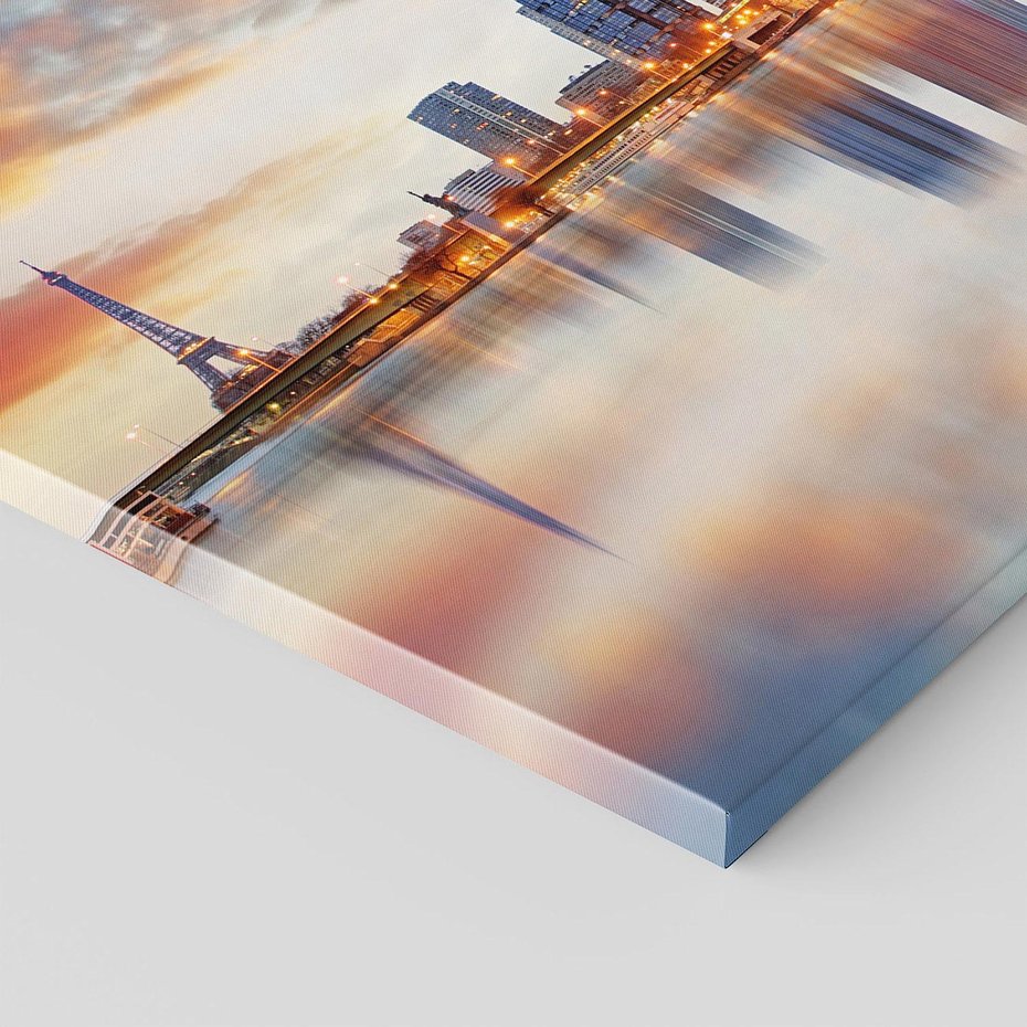 Obraz na płótnie - miasto, wieża, woda