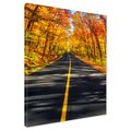 Obraz na płótnie - jesień, droga, las