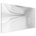 Obraz na płótnie - abstrakcja, fale, biały