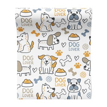 Tapeta - dziecięca, psy, kości,