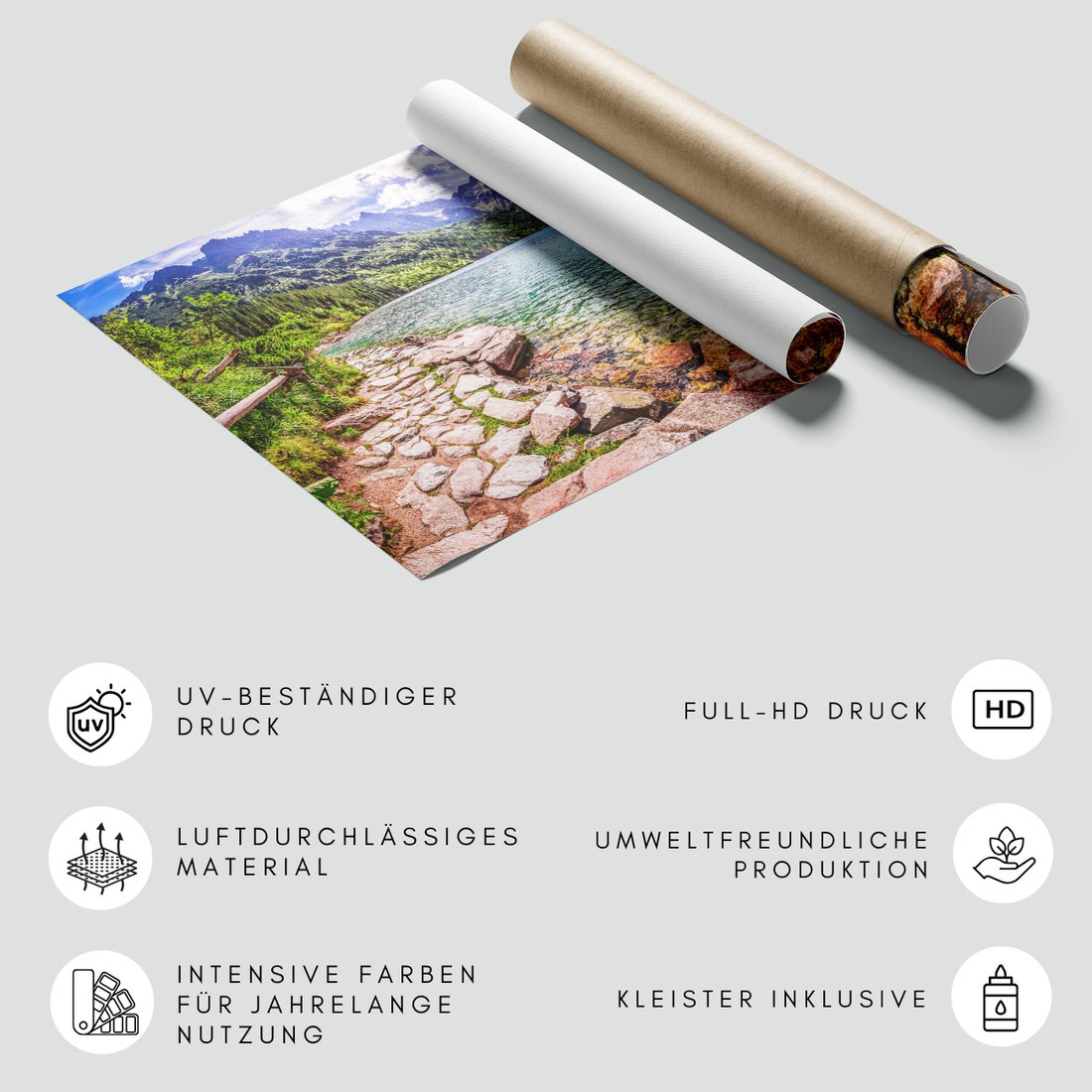 Fototapeta - góry, jezioro, las