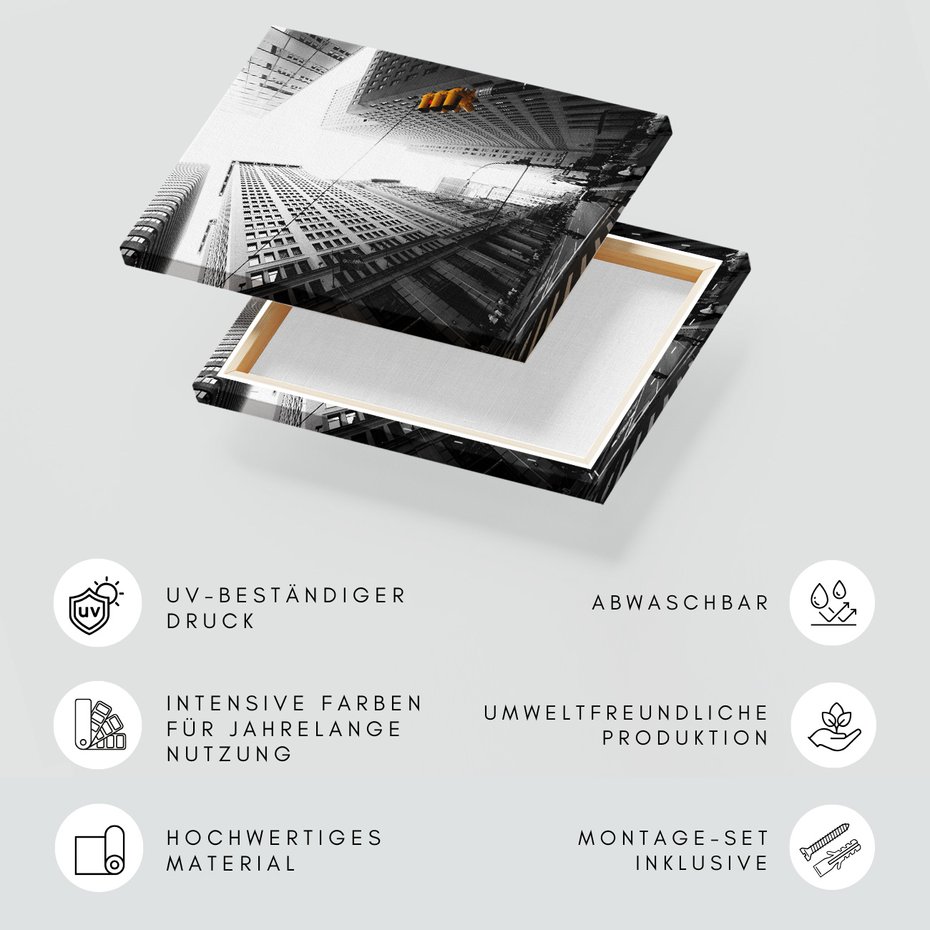 Obraz na płótnie - miasto, budynki, ulica