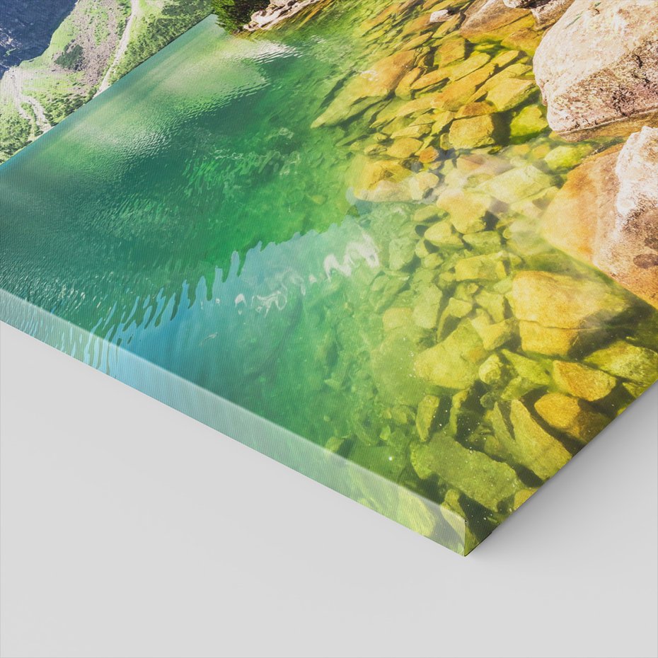 Obraz na płótnie - góry, jezioro, krajobraz