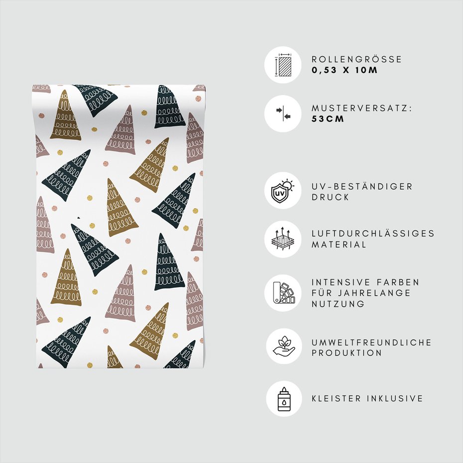 Tapeta - kształty, kropki, linie