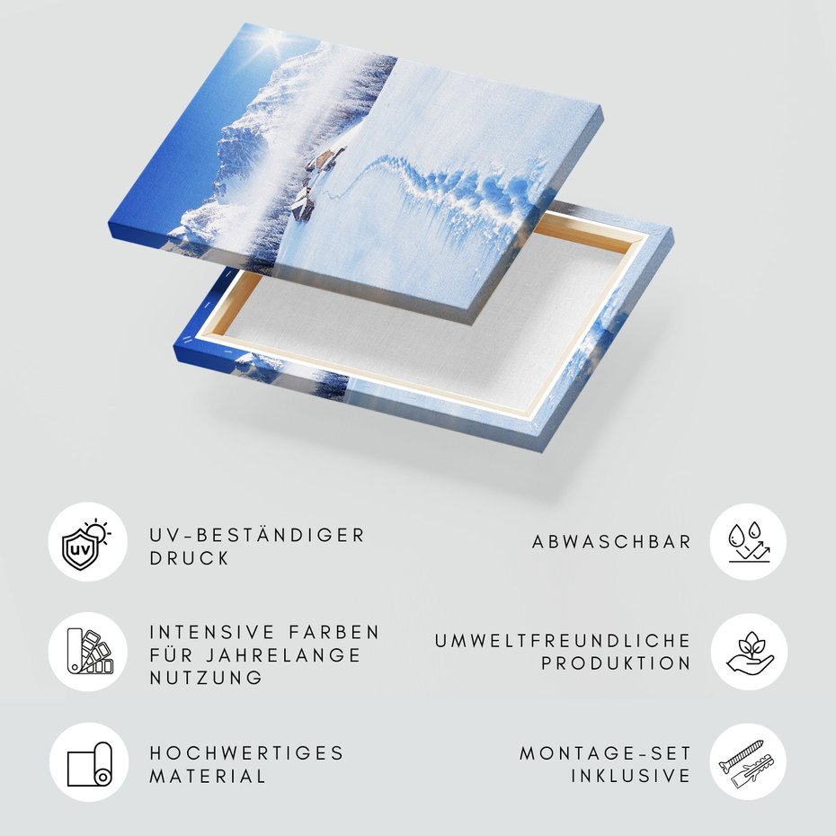 Obraz na płótnie - zima, śnieg, góry