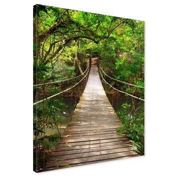 Obraz na płótnie - most, las, natura
