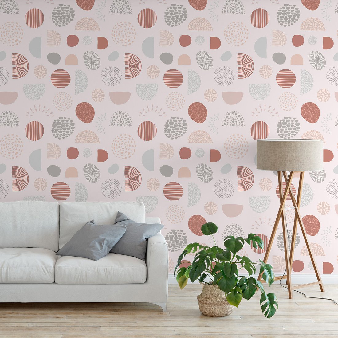 Tapeta - koła, linie, abstrakcja