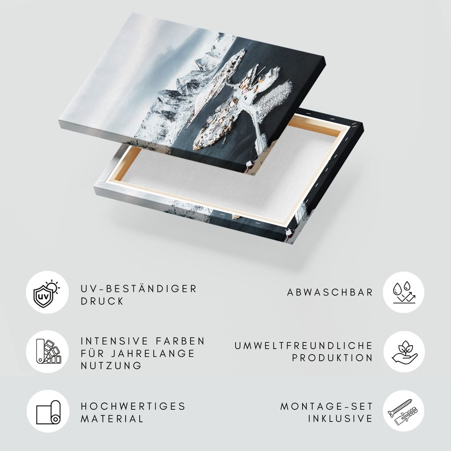 Obraz na płótnie - zima, góry, śnieg