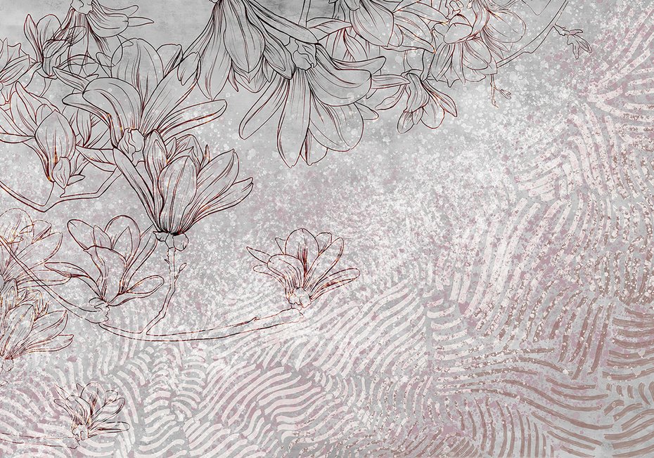 Fototapeta - loft, kwiaty, nowoczesny