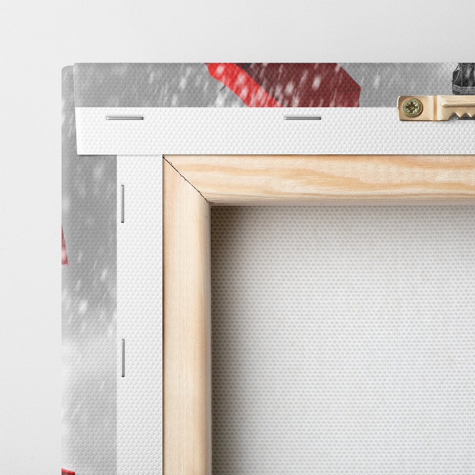 Obraz na płótnie - Paryż, Wieża Eiffla, Deszcz