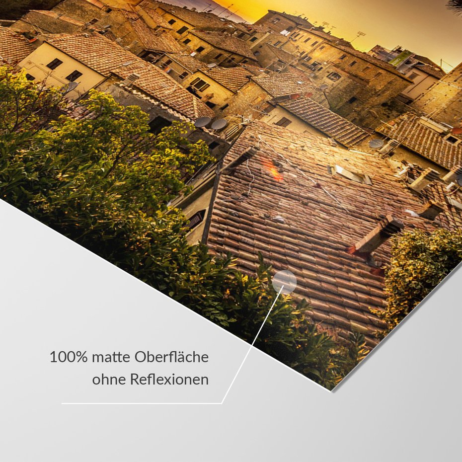 Fototapeta - miasto, zachód słońca, wzgórze