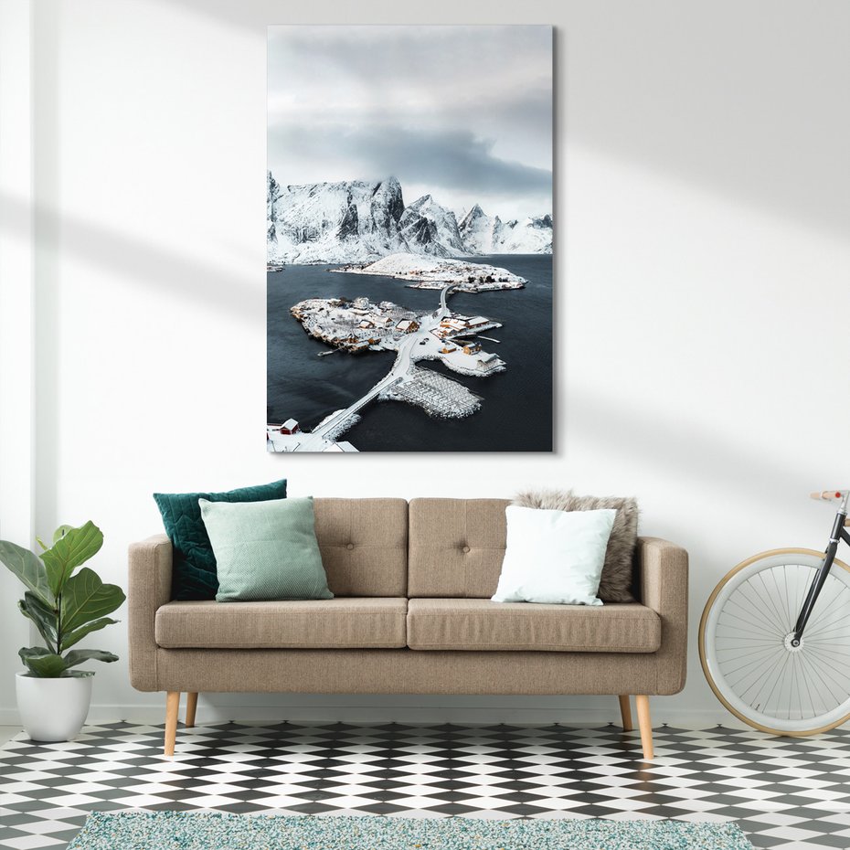 Obraz na płótnie - zima, góry, śnieg