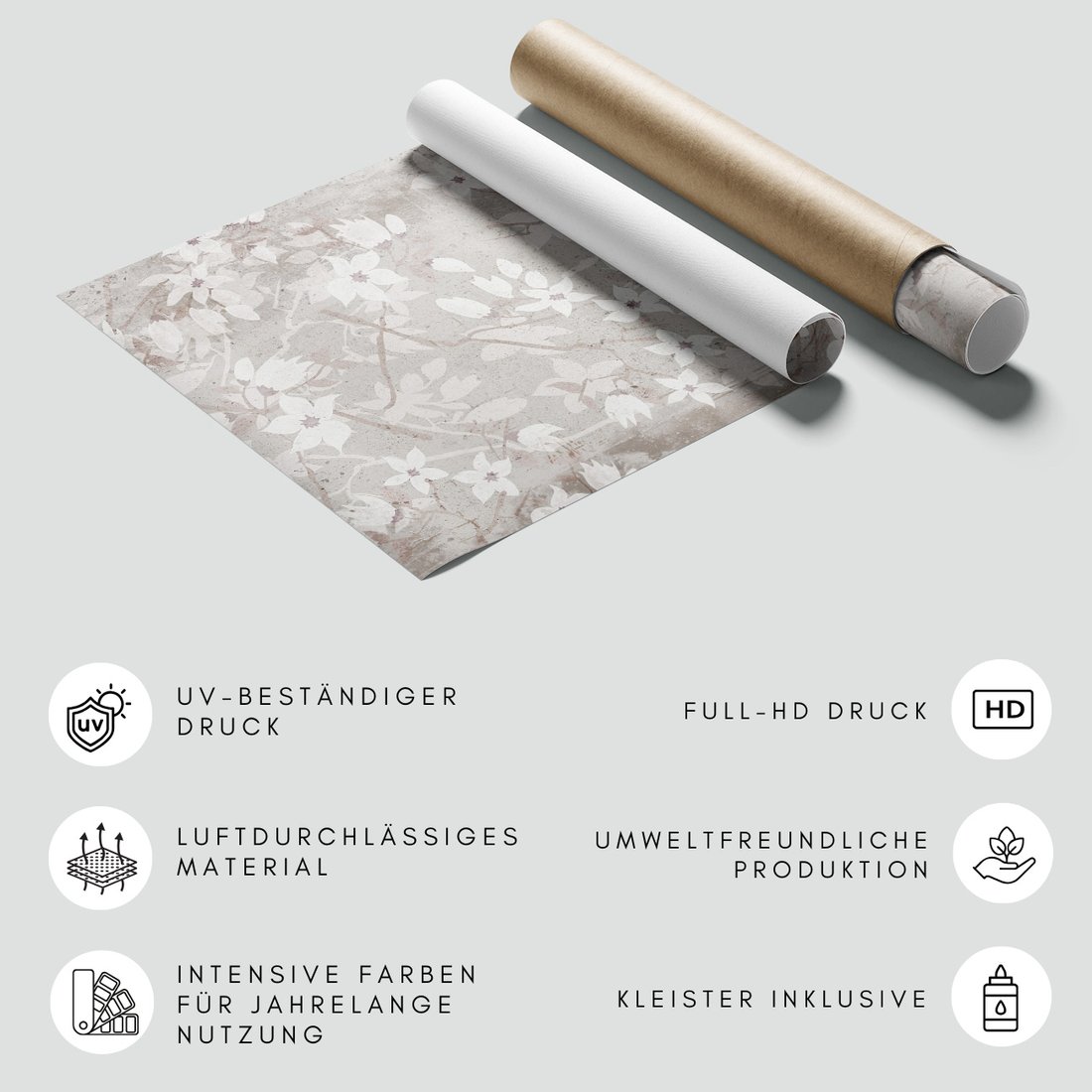 Fototapeta - loft, kwiaty, łąka