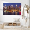 Obraz na płótnie - miasto, noc, panorama