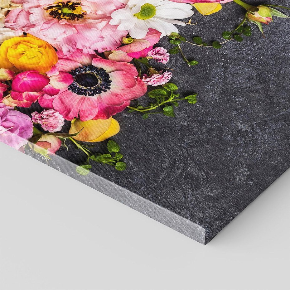 Obraz na płótnie - kwiaty, abstrakcja, tło