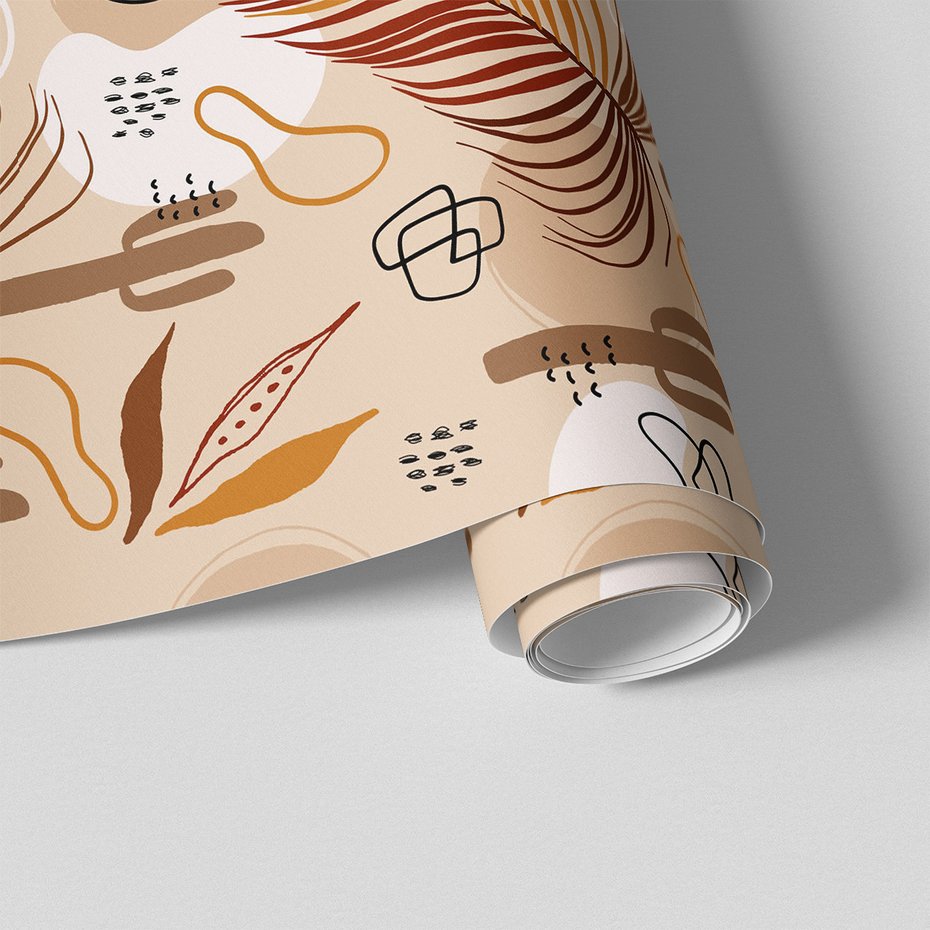 Tapeta - liść, kaktus, abstrakcja