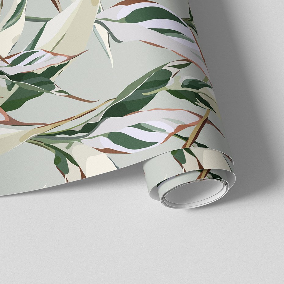 Tapeta - liście, wzór, natura