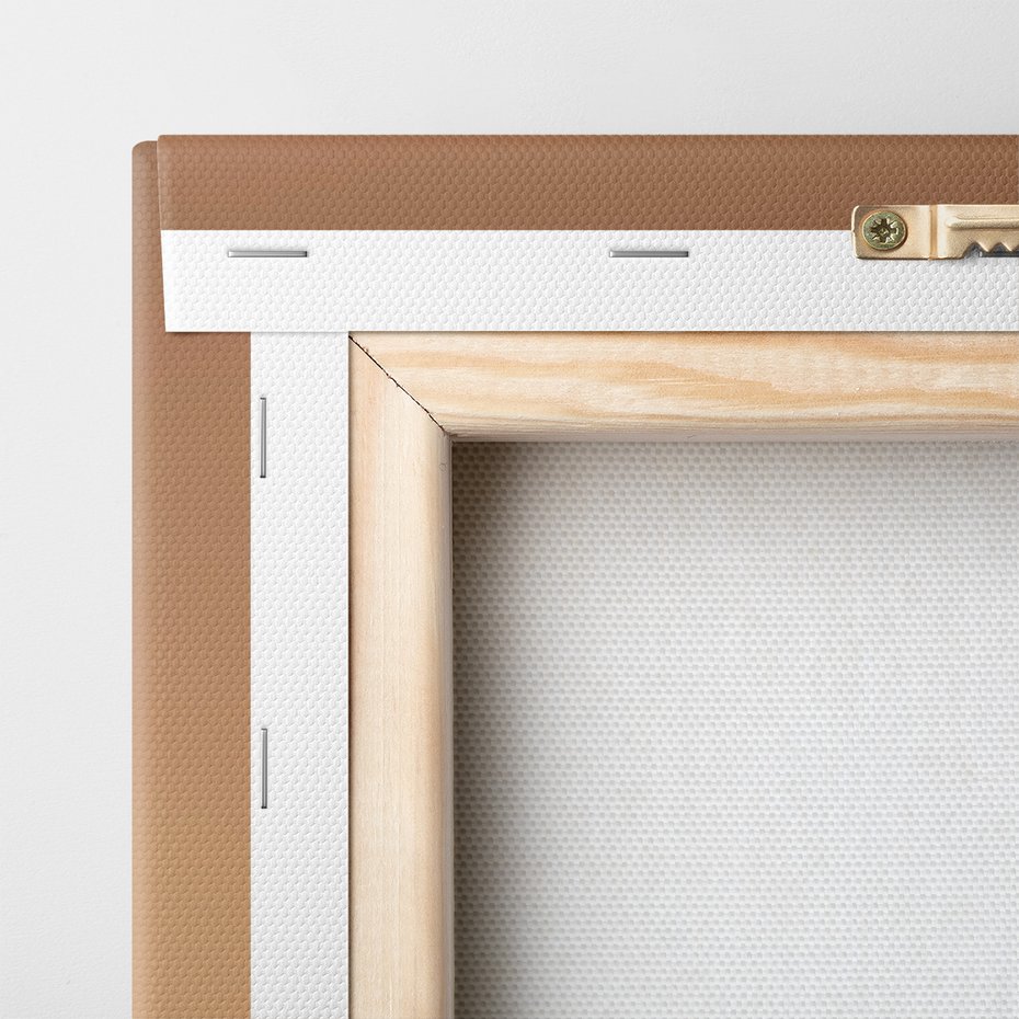 Obraz na płótnie - liść, wazon, różowy