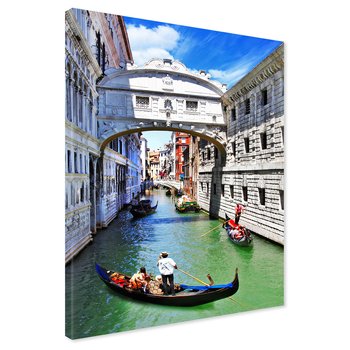 Obraz na płótnie - Wenecja, gondole, kanał