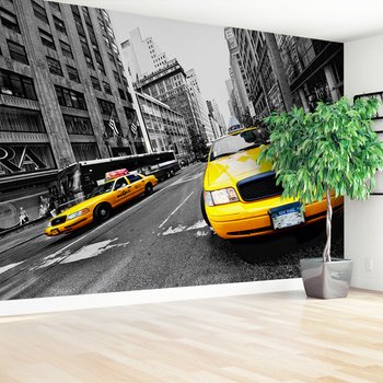 Fototapeta - taksówka, miasto, ulica