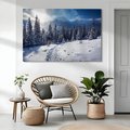 Obraz na płótnie - zima, śnieg, las