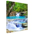 Obraz na płótnie - wodospad, natura, las