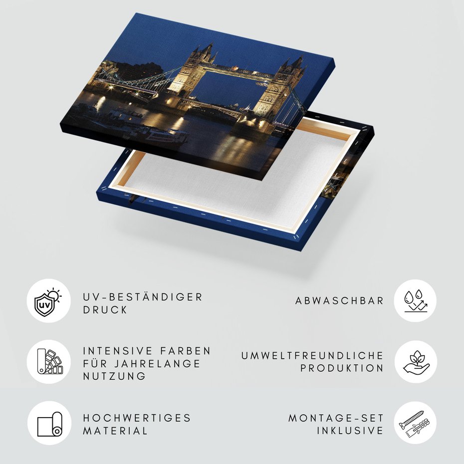 Obraz na płótnie - Londyn, Most, Rzeka