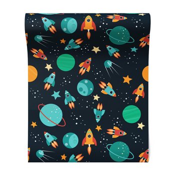 Tapeta - dziecięca, kosmos, planety,