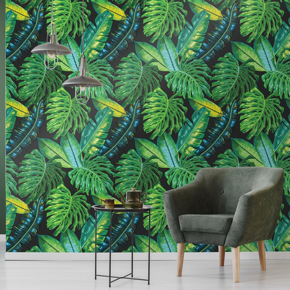 Tapeta - liście, natura, monstera