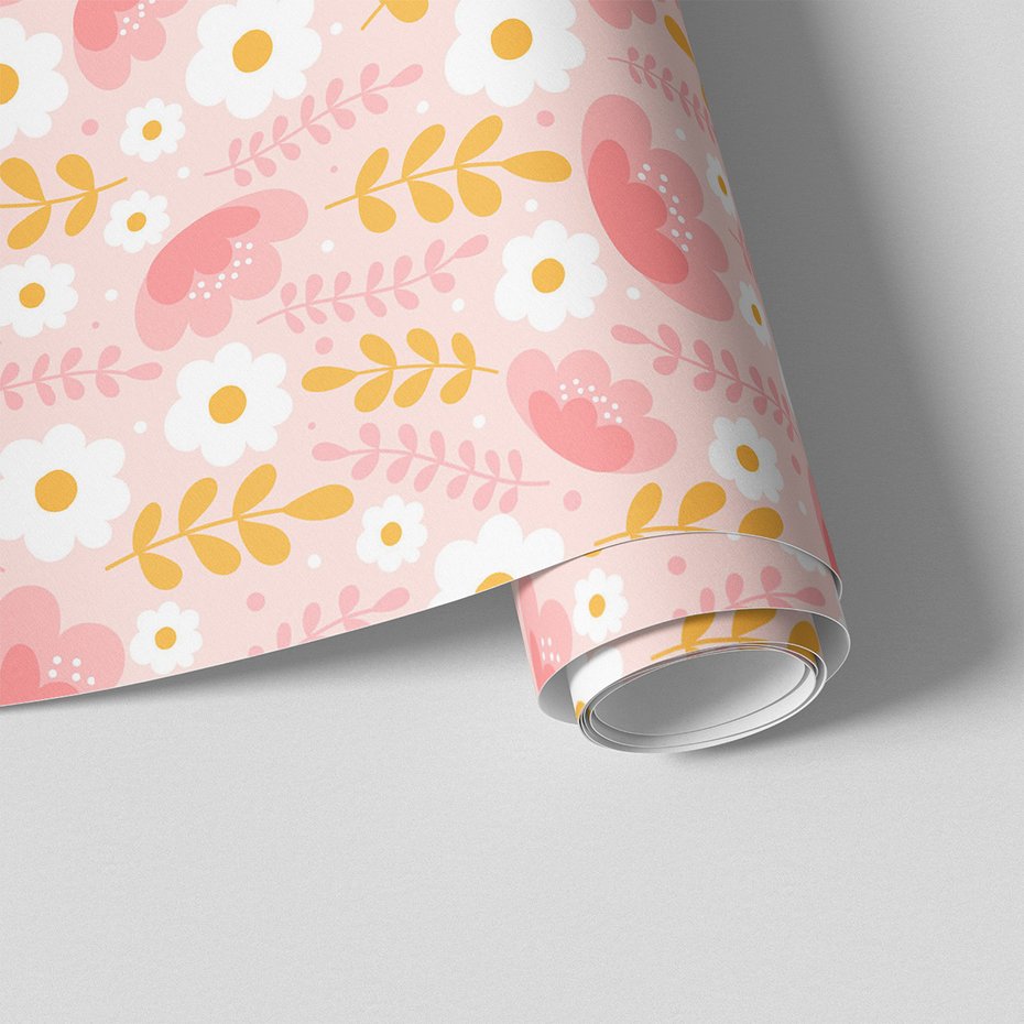 Tapeta - kwiaty, liście, tło