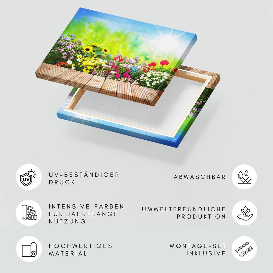 Obraz na płótnie - kwiaty, słoneczniki, ogród