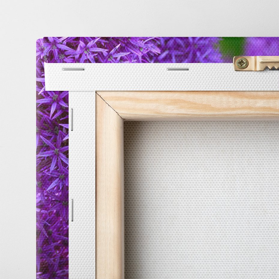 Obraz na płótnie - kwiat, fioletowy, zielony