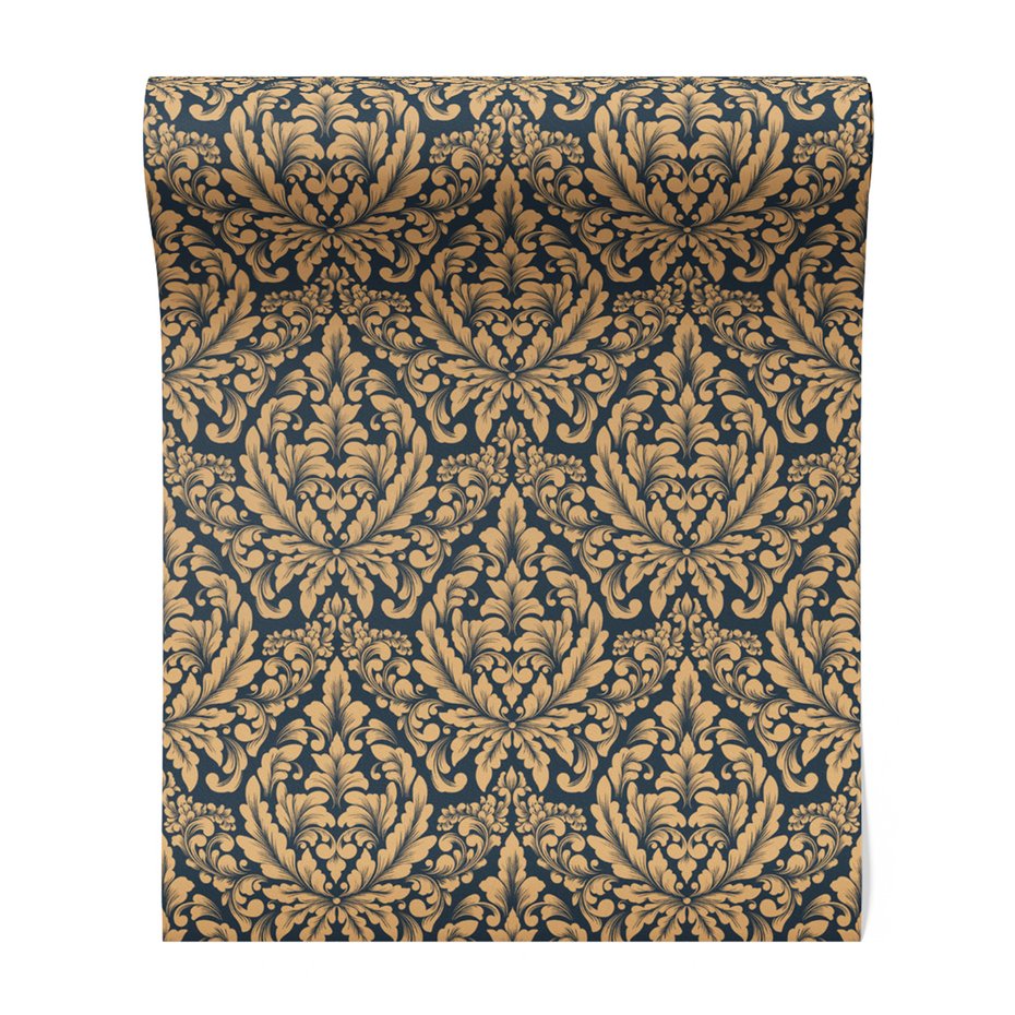 Tapeta - ornament, liście, dekoracja