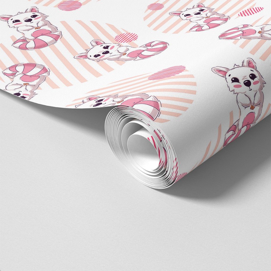 Tapeta - dziecięca, lisek, ogon,