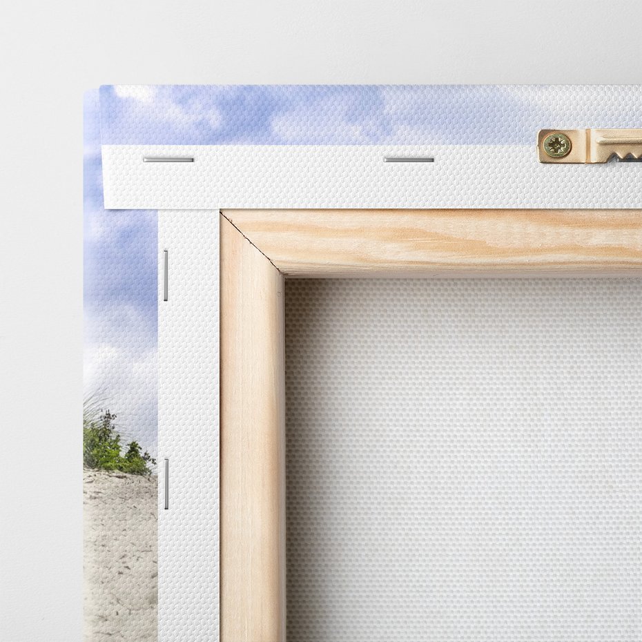 Obraz na płótnie - plaża, trawa, wydmy