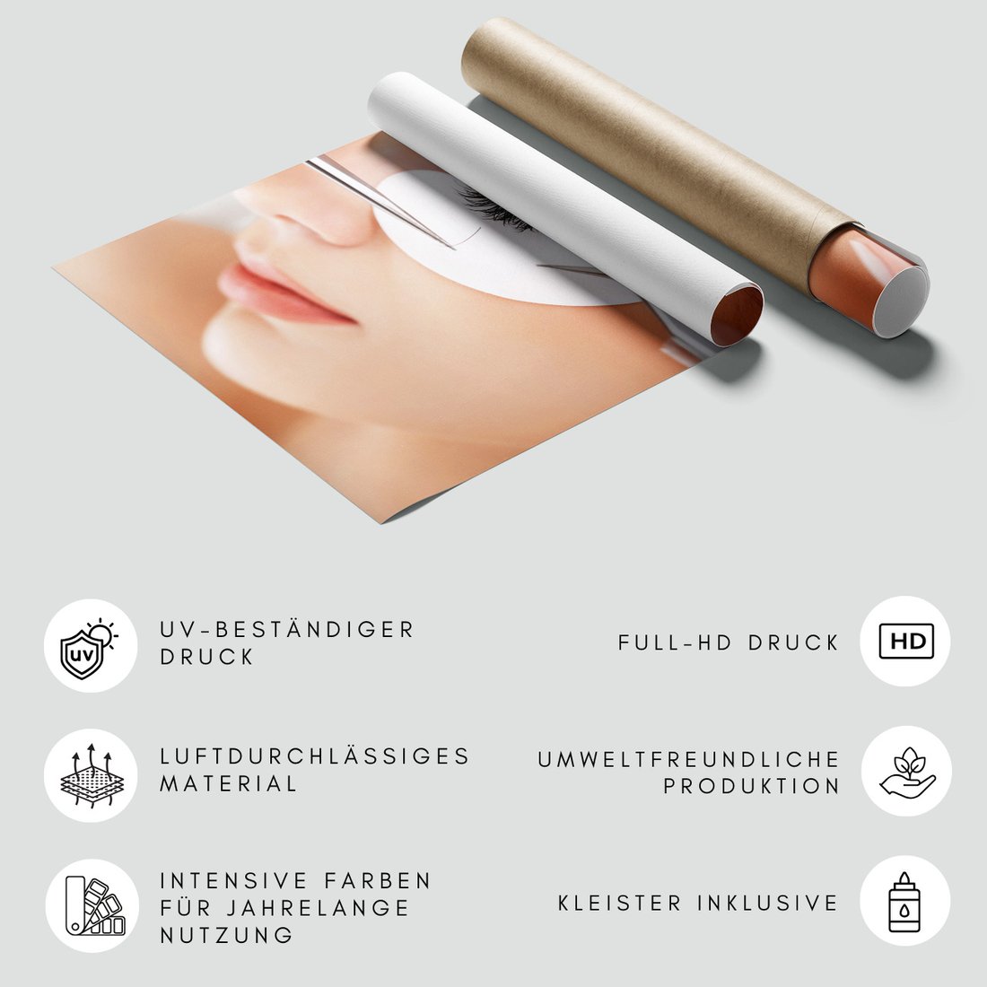 Fototapeta - rzęsy, piękno, twarz