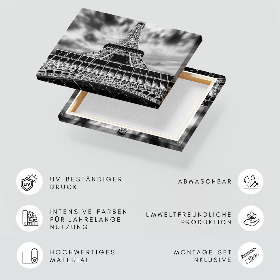 Obraz na płótnie - Eiffel, Wieża, Paryż